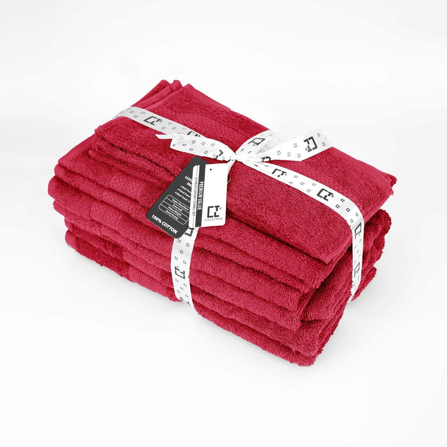 10+2 Free Towels. Luxury 100% Cotton 500 GSM Towel Bale Set, Bath, Hand, Face, Mitts