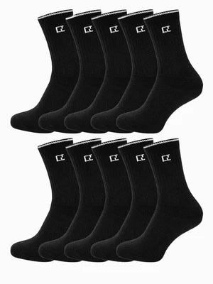 5 Pairs Unisex Running Socks with Cushioned Sole for Sports